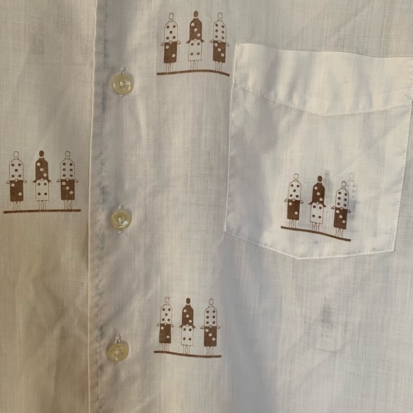 1970’s Men’s Shirt with Domino Pattern - Picture 4 of 7